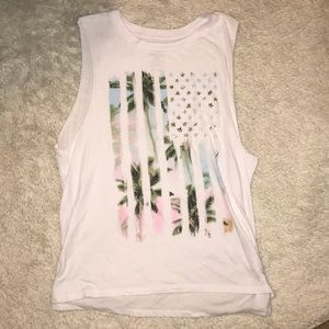 Palm Tree American Flag Tank